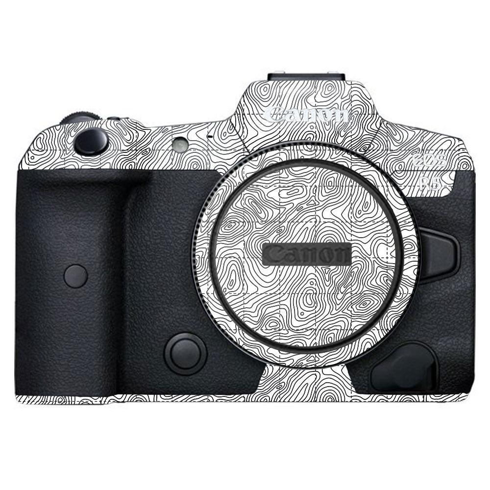 Textured Topo Flow Canon EOS R5 Camera Skin