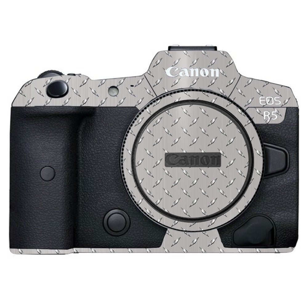 Textured Silver Tread Canon EOS R5 Camera Skin