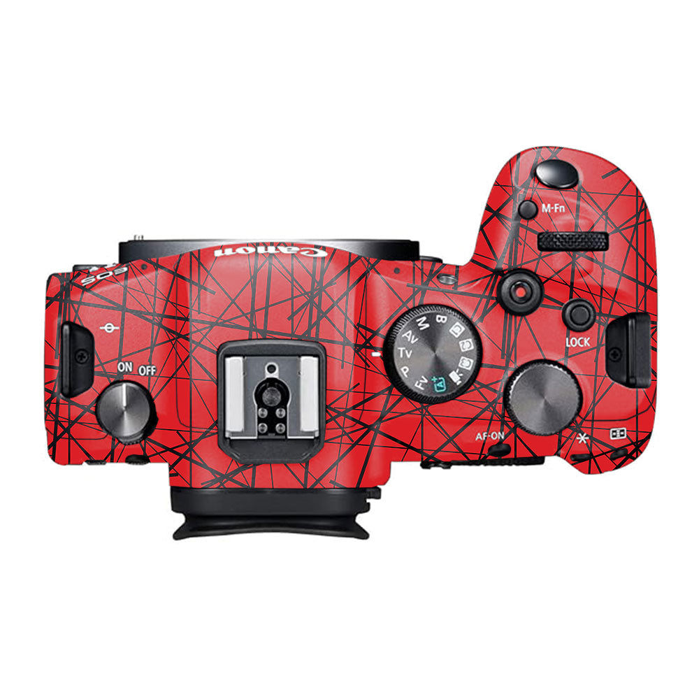 Textured Red Chaos Line Canon EOS R6 Mark I Camera Skin