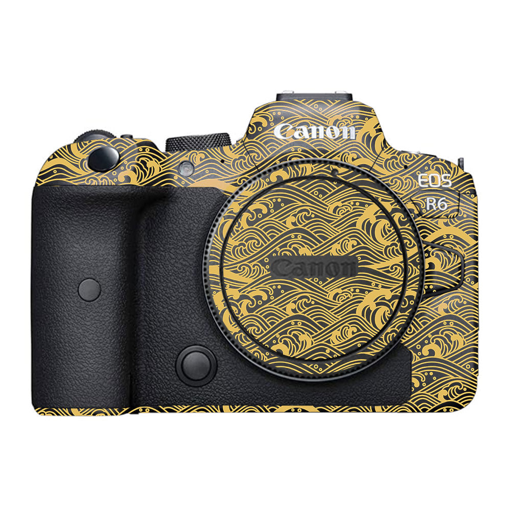 Textured Golden Tide Canon EOS R6 Mark I Camera Skin
