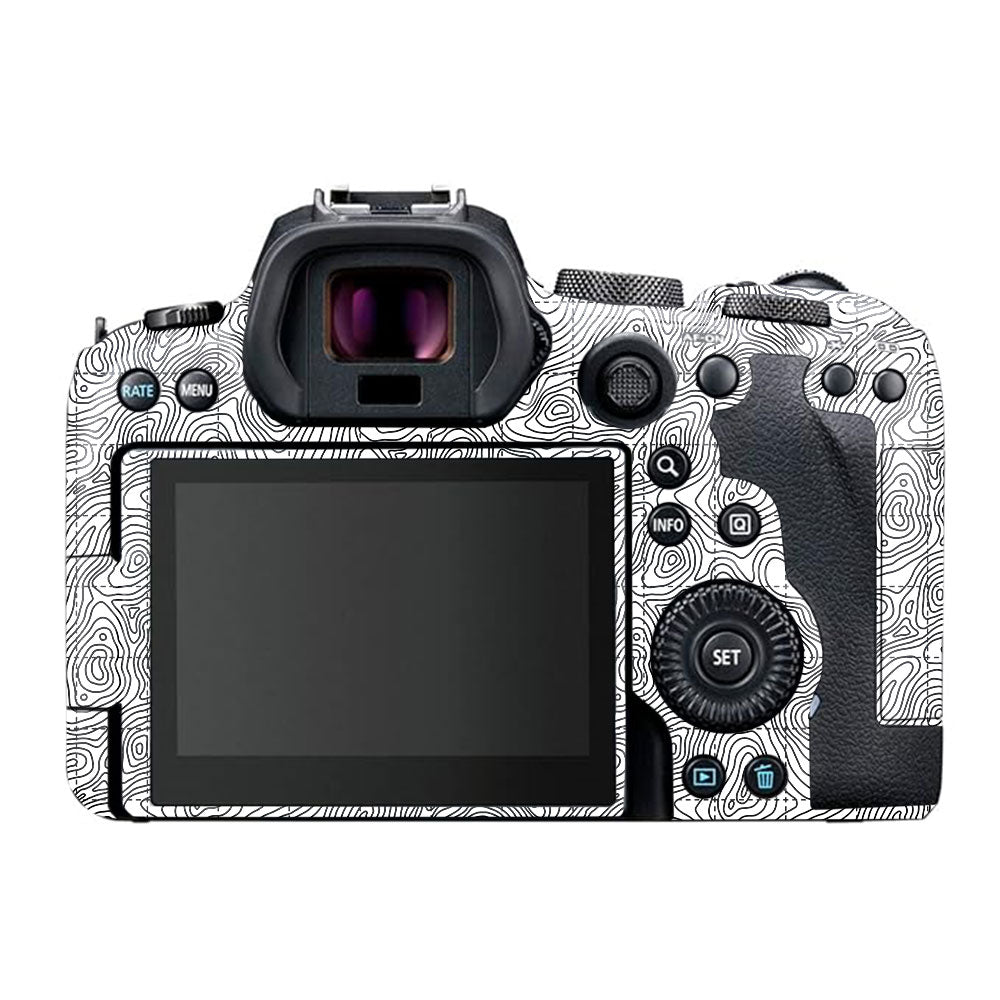 Textured Topo Flow Canon EOS R6 Mark I Camera Skin