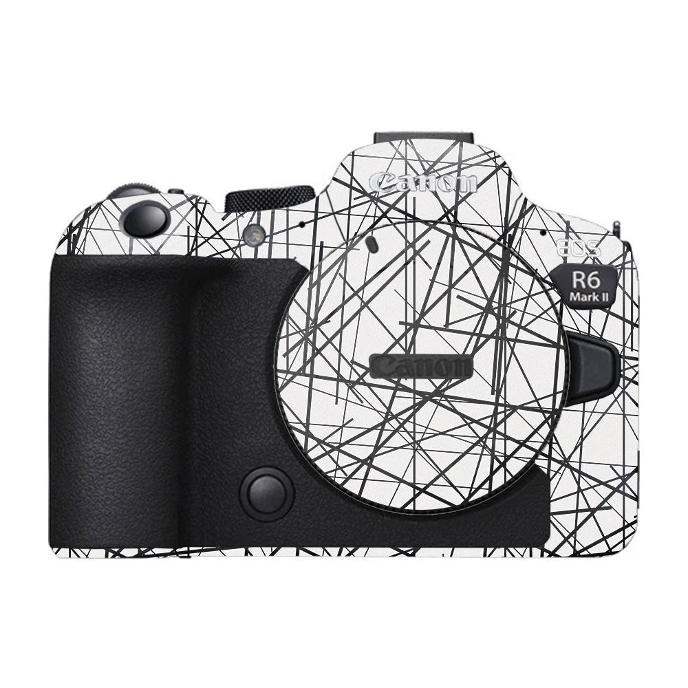 Textured White Chaos Line Canon EOS R6 Mark II Camera Skin