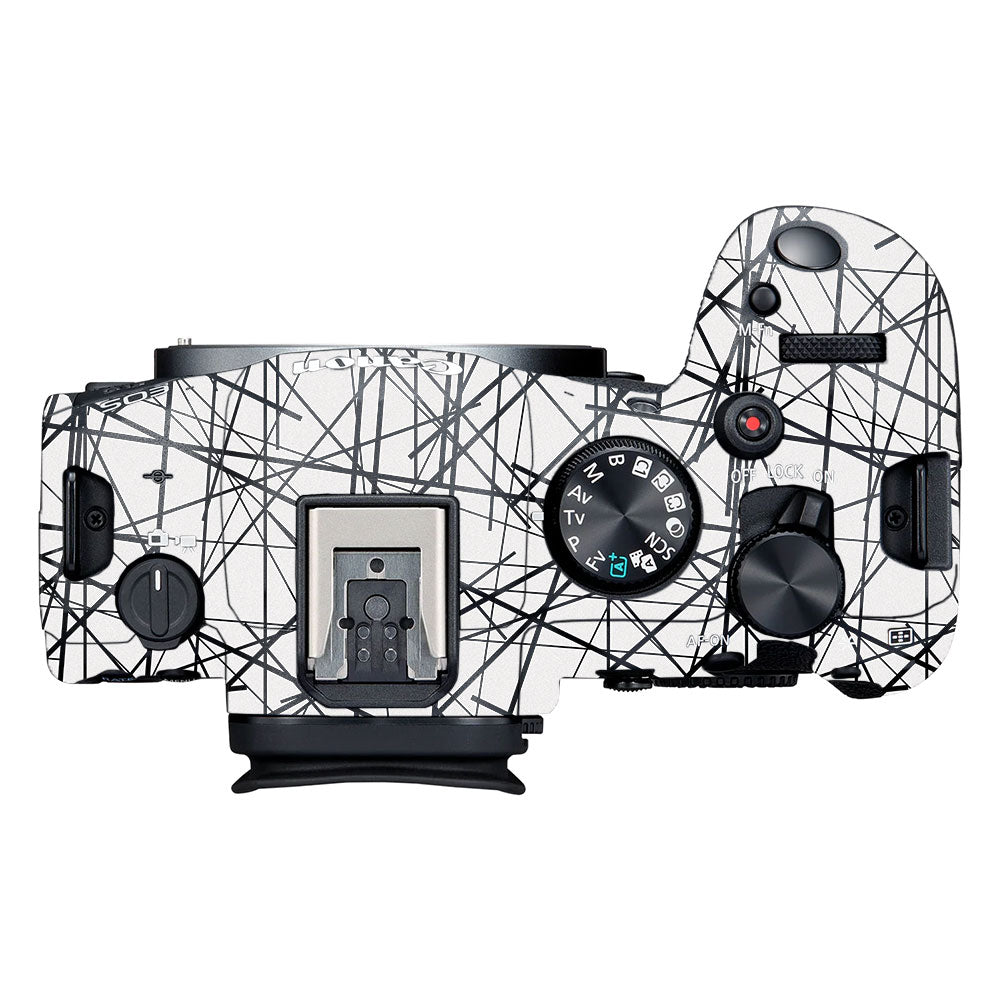 Textured White Chaos Line Canon EOS R6 Mark II Camera Skin
