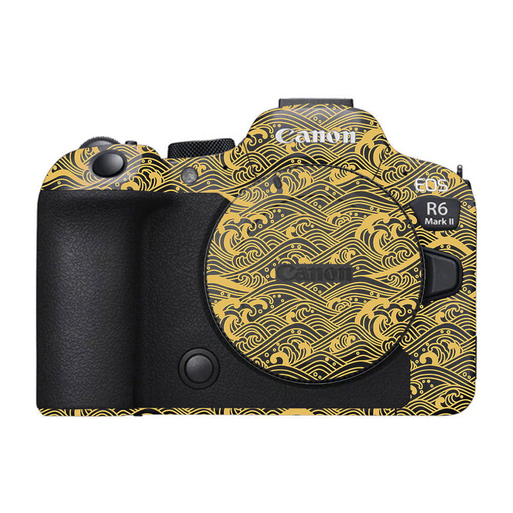 Textured Golden Tide Canon EOS R6 Mark II Camera Skin