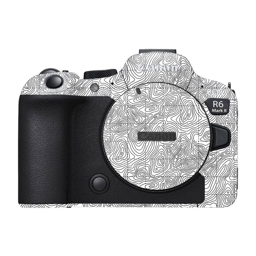 Textured Topo Flow Canon EOS R6 Mark II Camera Skin