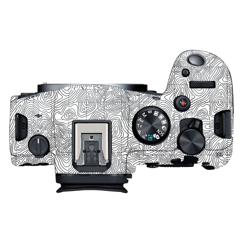 Textured Topo Flow Canon EOS R6 Mark II Camera Skin