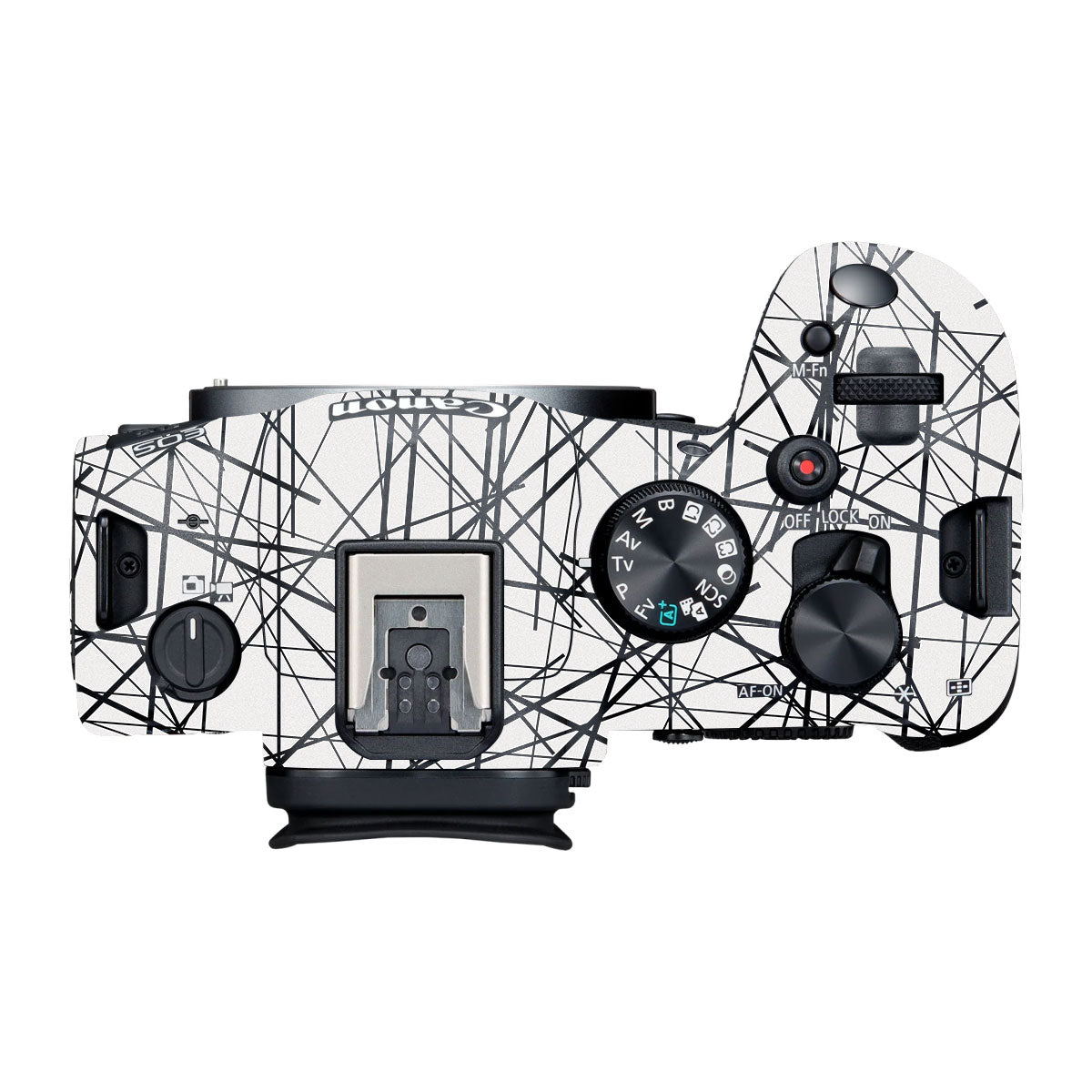 Textured White Chaos Line Canon R6 Mark III Camera Skin