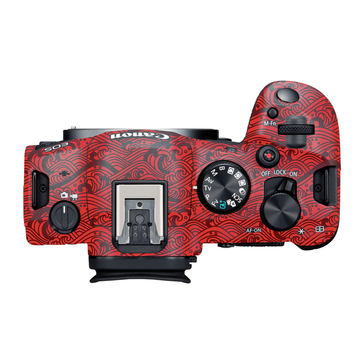 Textured Crimson Wave Canon R6 Mark III Camera Skin