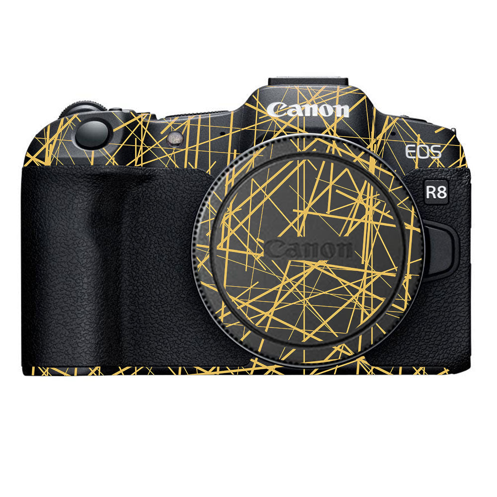 Textured Golden Web Canon EOS R8 Camera Skin