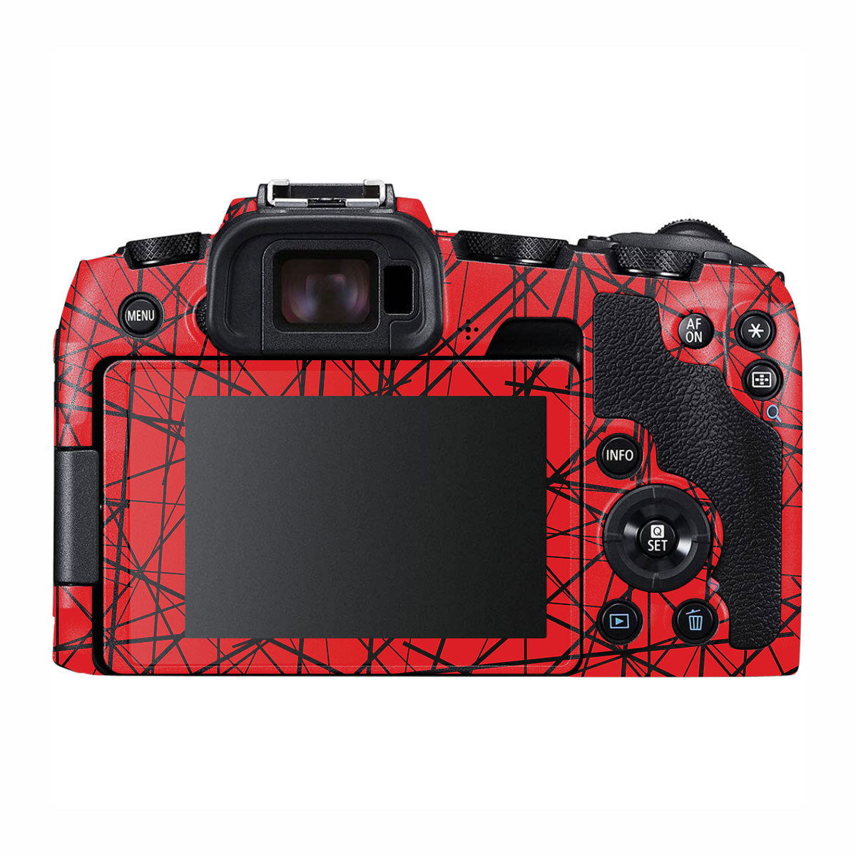 Textured Red Chaos Line Canon EOS RP Camera Skin