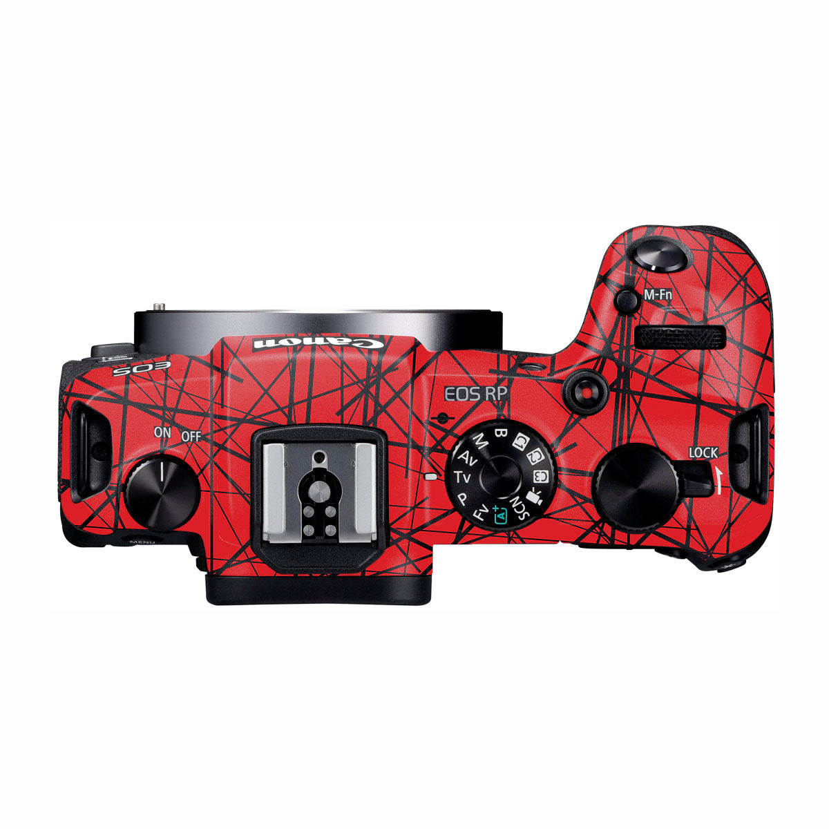 Textured Red Chaos Line Canon EOS RP Camera Skin