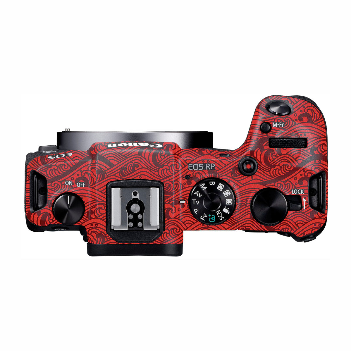 Textured Crimson Wave Canon EOS RP Camera Skin