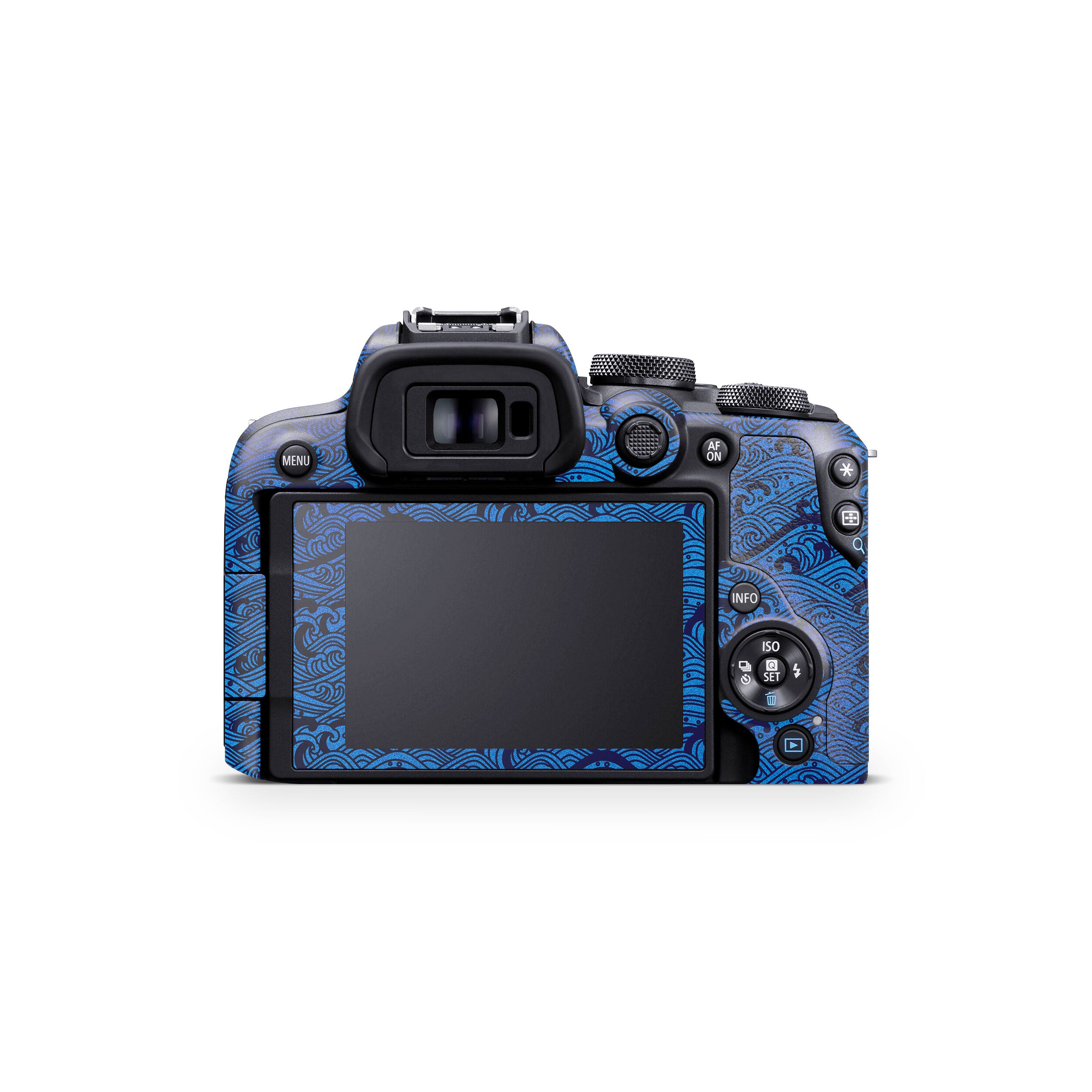 Textured Ocean Wave Blue Canon EOS R10 Camera Skin