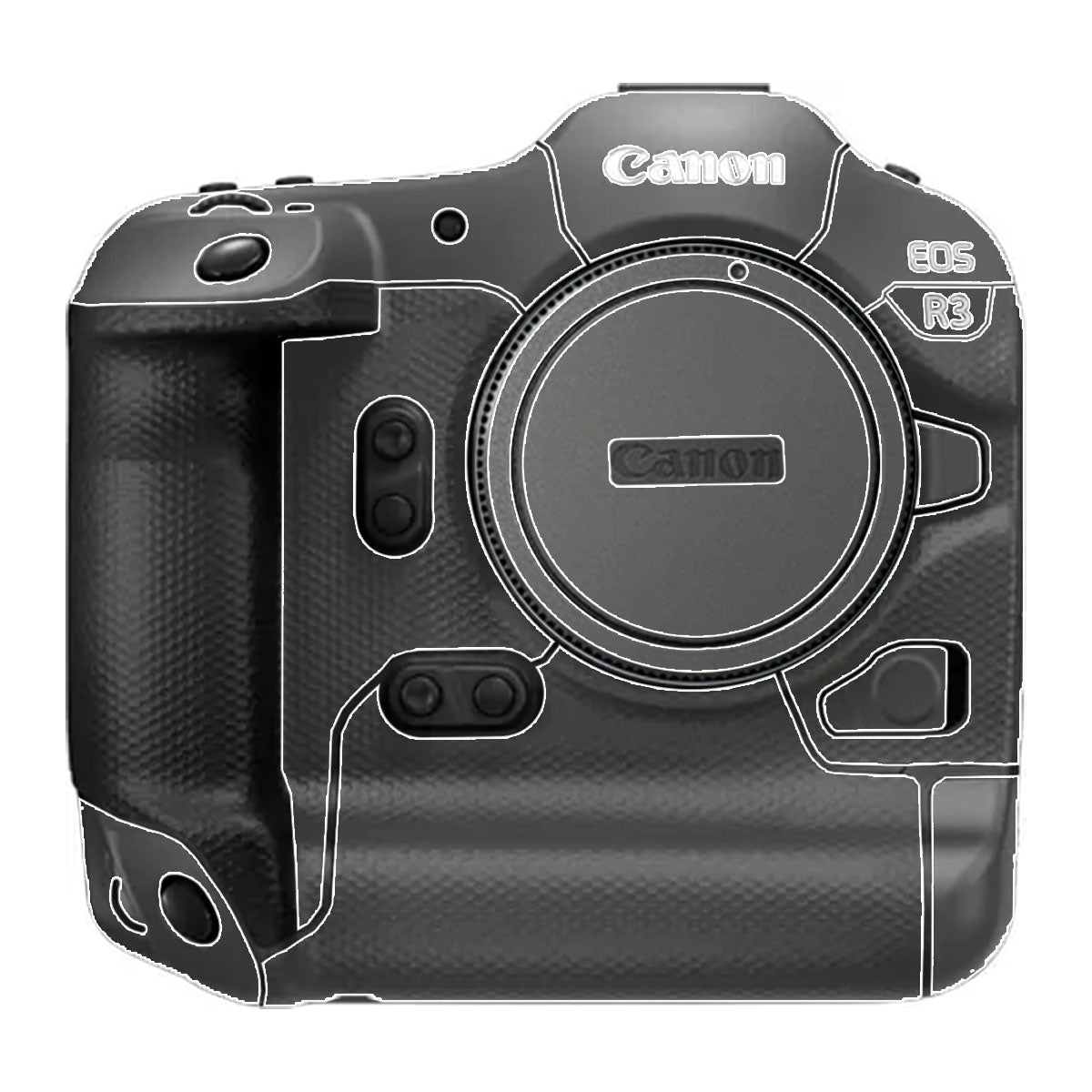 Transparent Canon EOS R3 Camera Skin