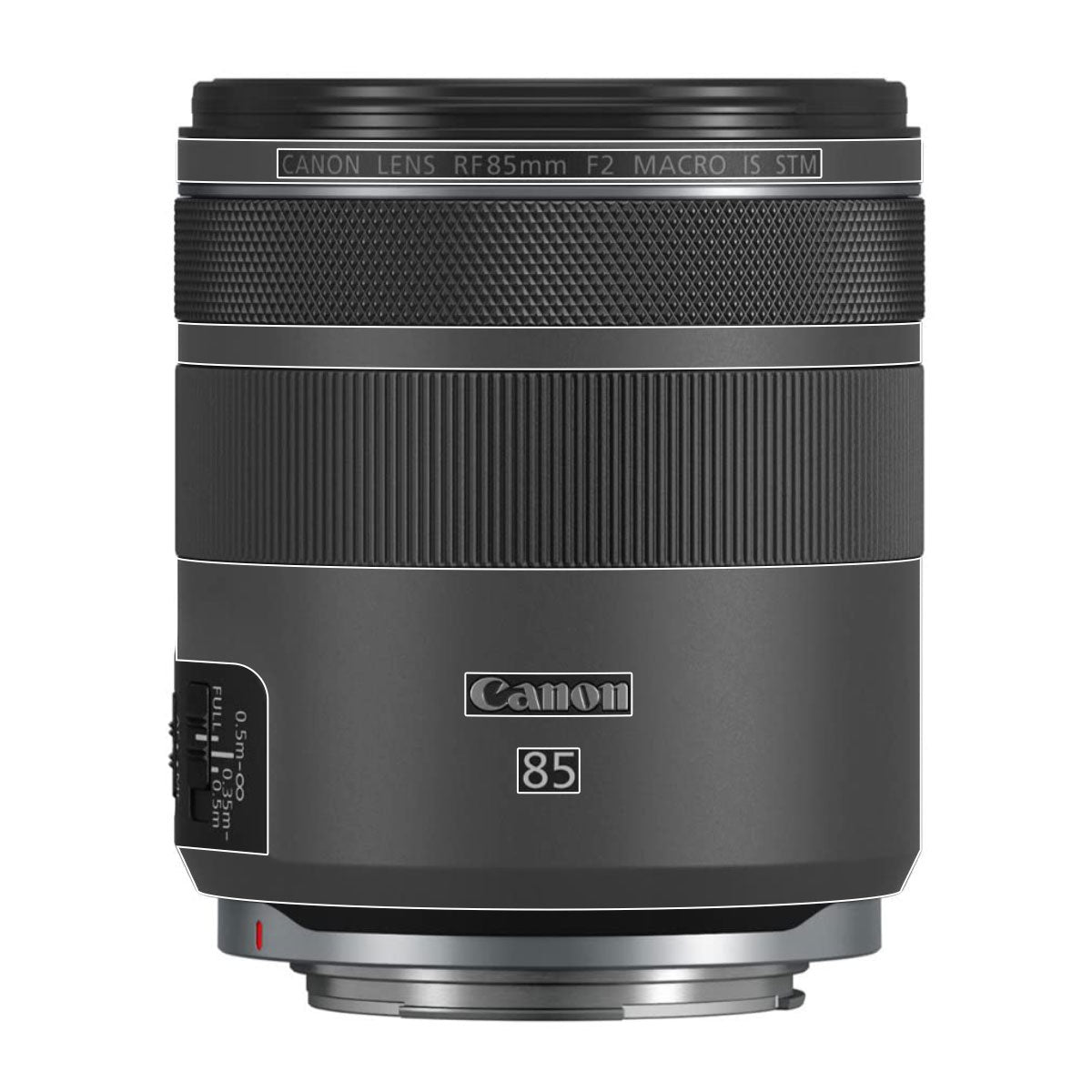 Transparent Canon RF 85mm F/2 Macro IS STM Camera Lens Skin
