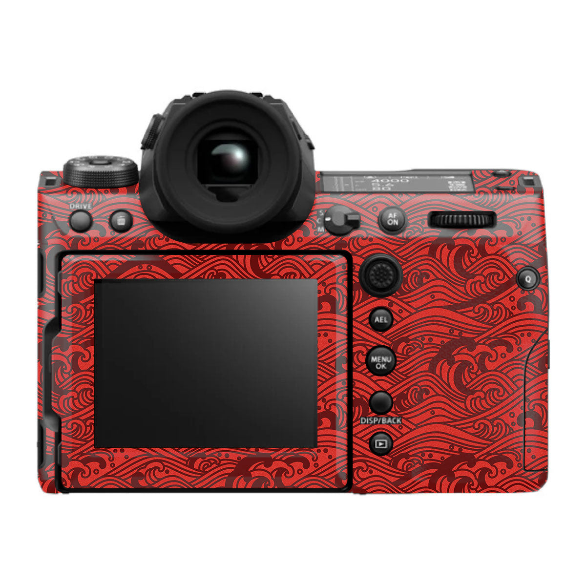 Textured Crimson Wave FujiFilm GFX 100S II Camera Skin
