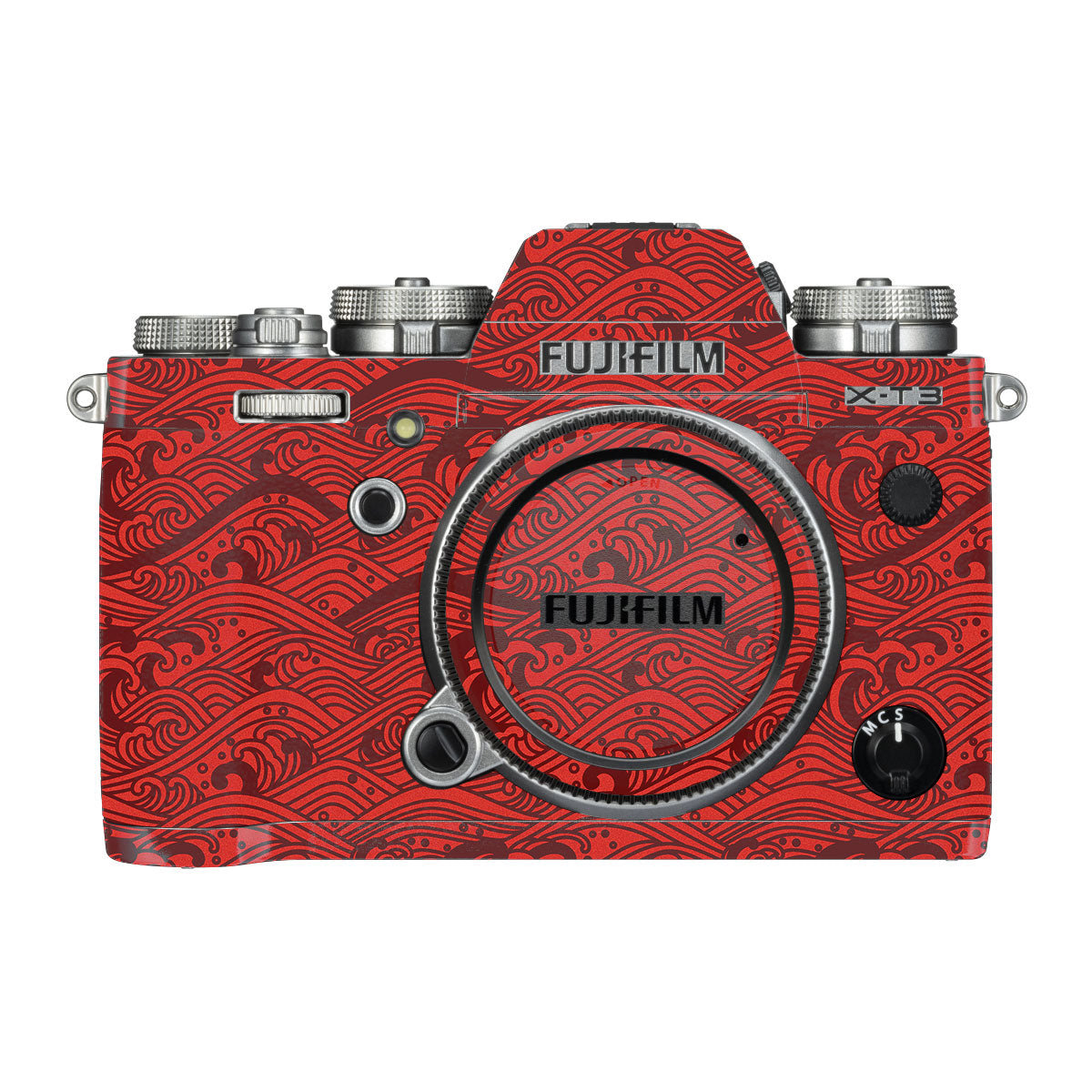 Textured Crimson Wave FujiFilm X-T3 Camera Skin