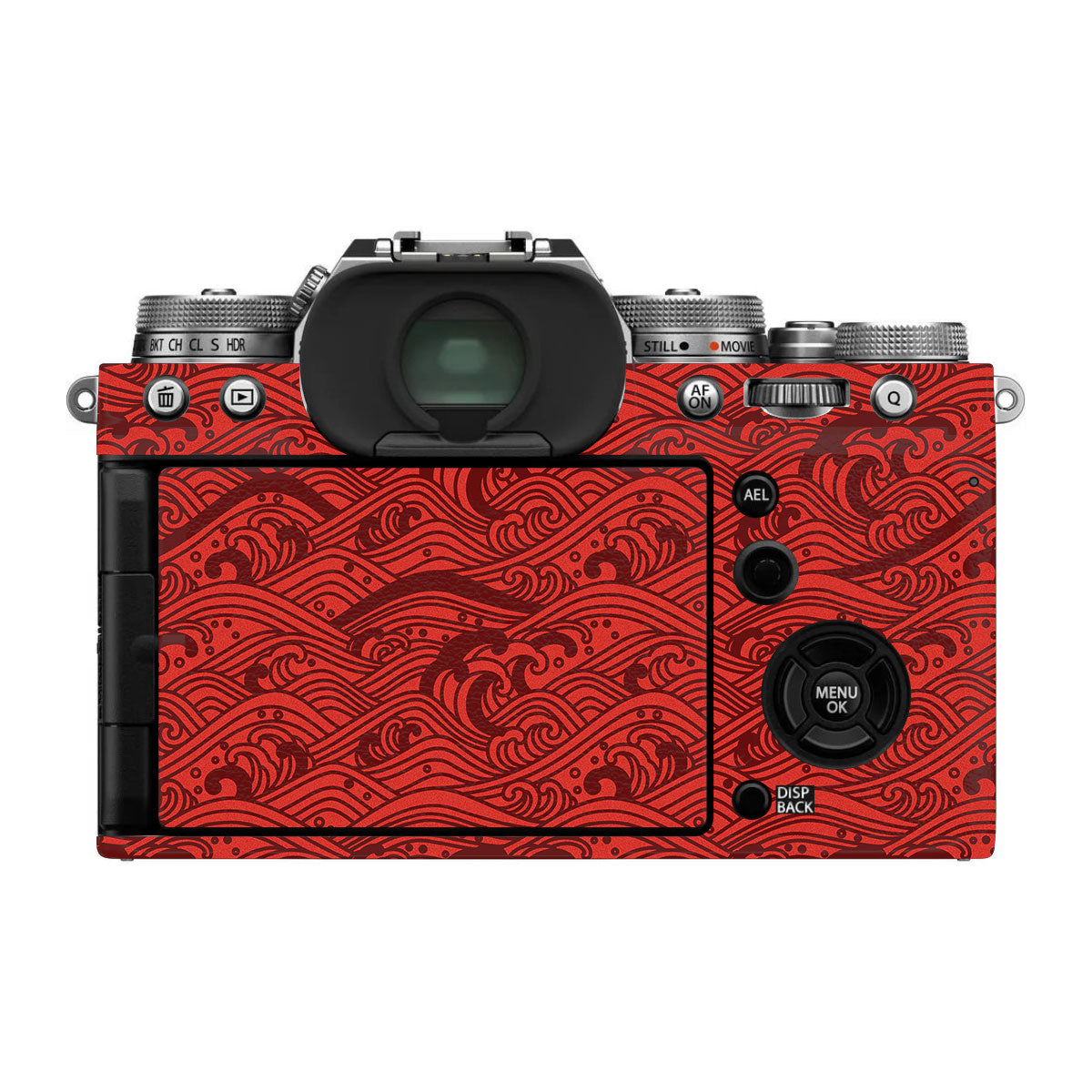 Textured Crimson Wave FujiFilm X-T4 Camera Skin