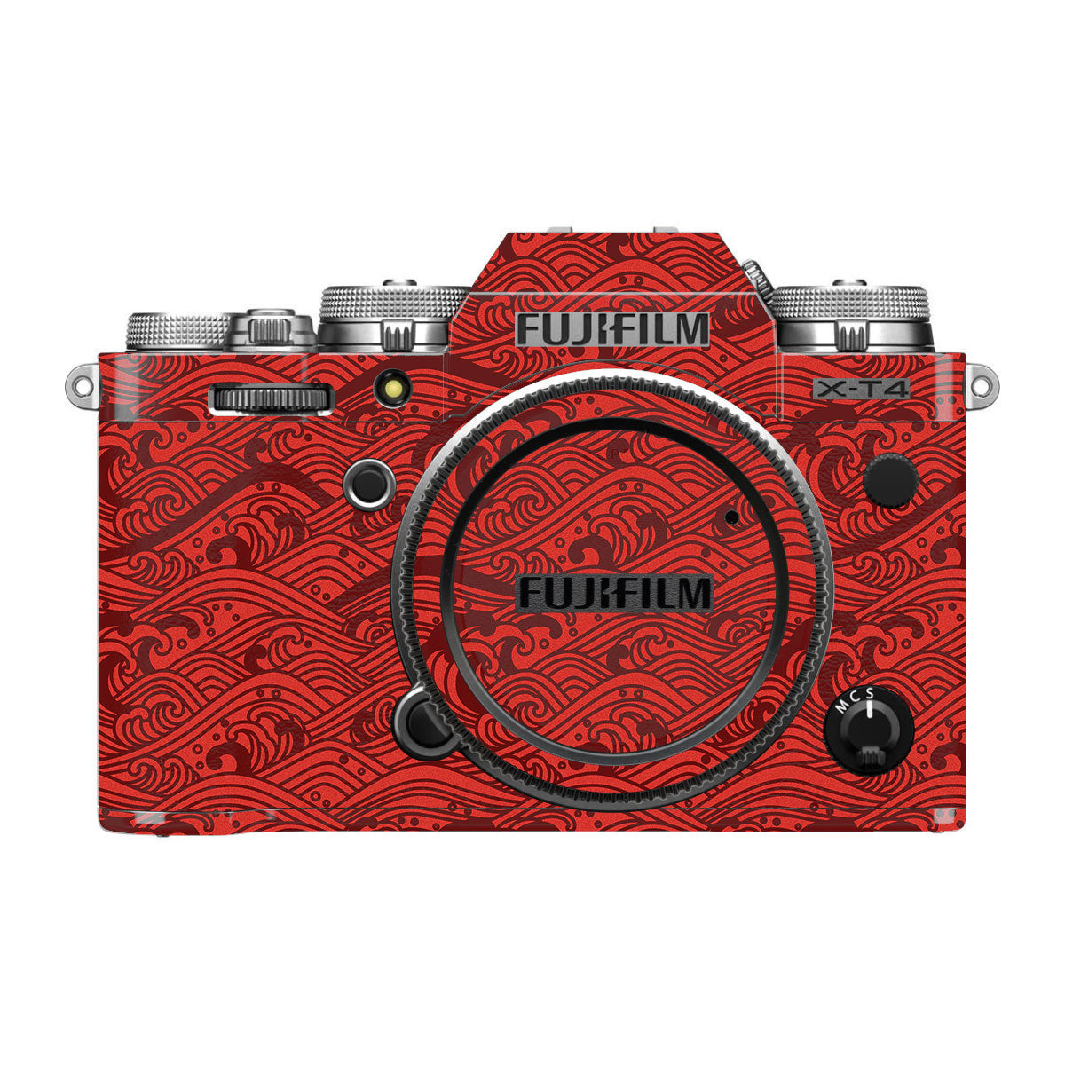 Textured Crimson Wave FujiFilm X-T4 Camera Skin
