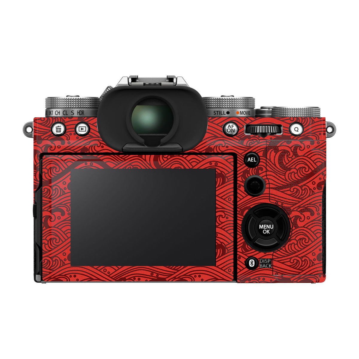 Textured Crimson Wave FujiFilm X-T5 Camera Skin