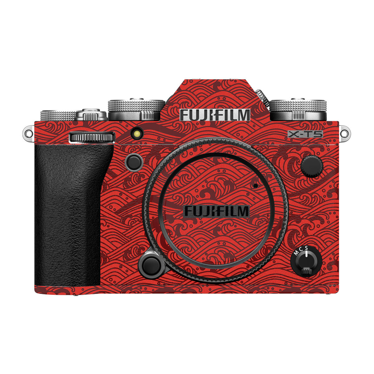 Textured Crimson Wave FujiFilm X-T5 Camera Skin