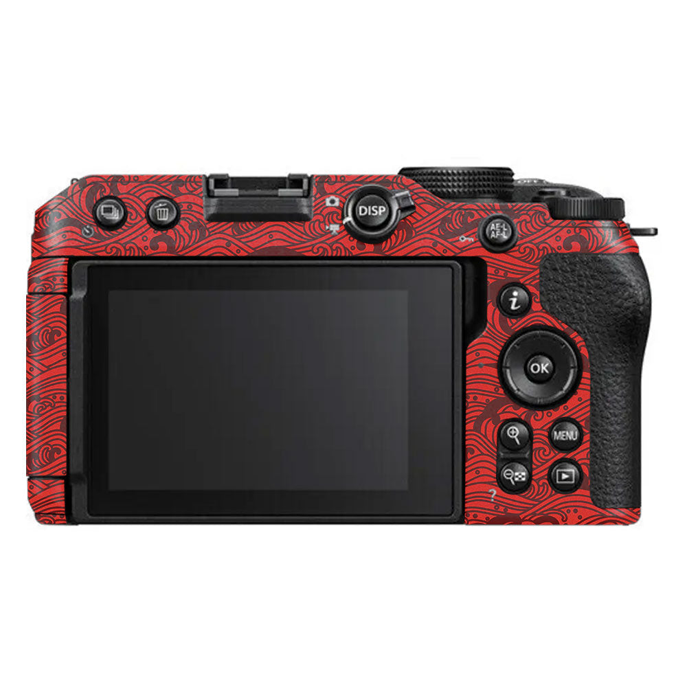 Textured Crimson Wave Nikon Z30 Camera Skin