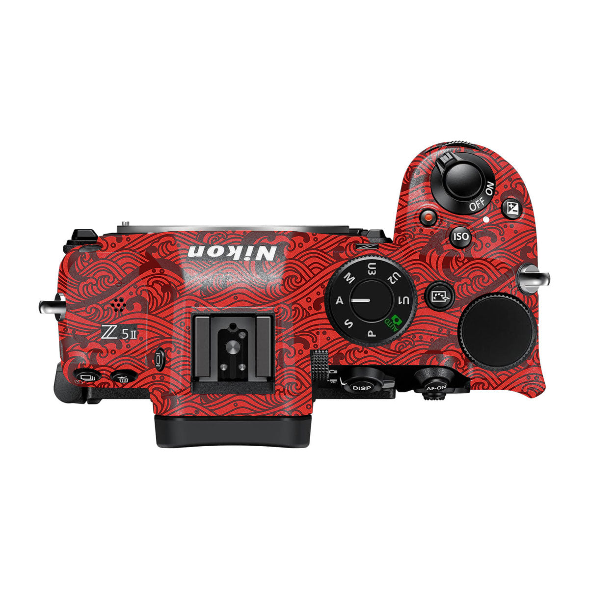 Textured Crimson Wave Nikon Z5 II Camera Skin