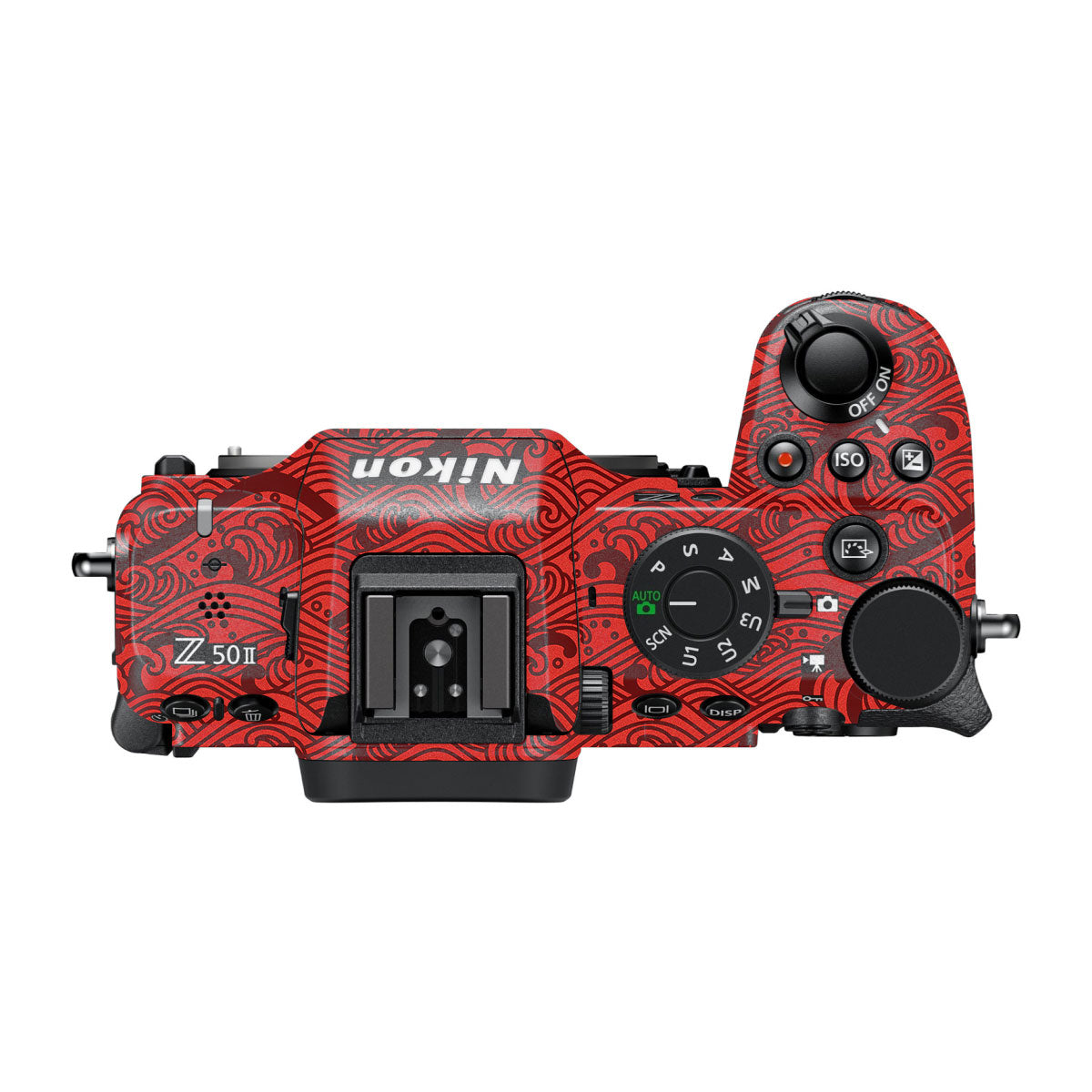 Textured Crimson Wave Nikon Z50 II Camera Skin