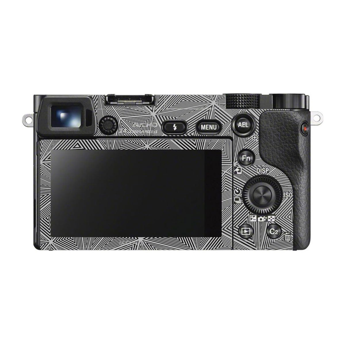Textured Dark Prism Geometric Sony A6000 Camera Skins