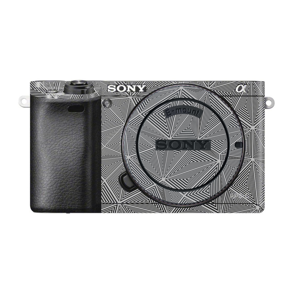 Textured Dark Prism Geometric Sony A6000 Camera Skins