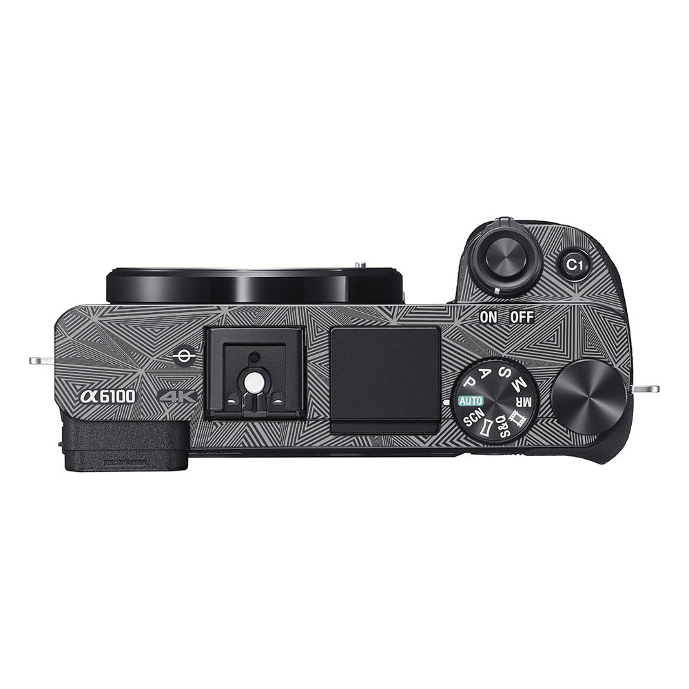 Textured Dark Prism Geometric Sony A6100 Camera Skin