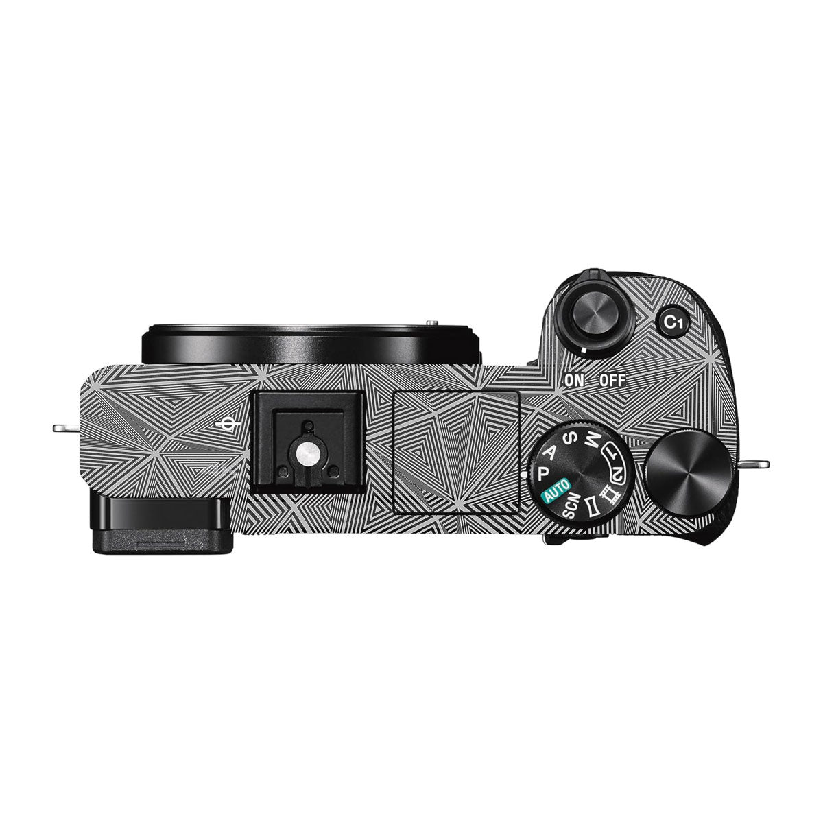 Textured Dark Prism Geometric Sony A6300 Camera Skins