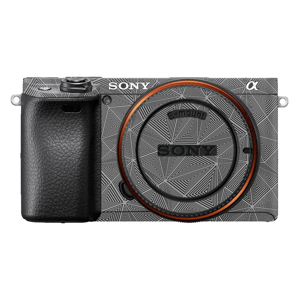 Textured Dark Prism Geometric Sony A6400 Camera Skin