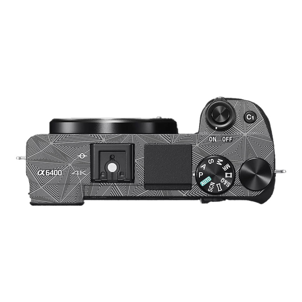 Textured Dark Prism Geometric Sony A6400 Camera Skin