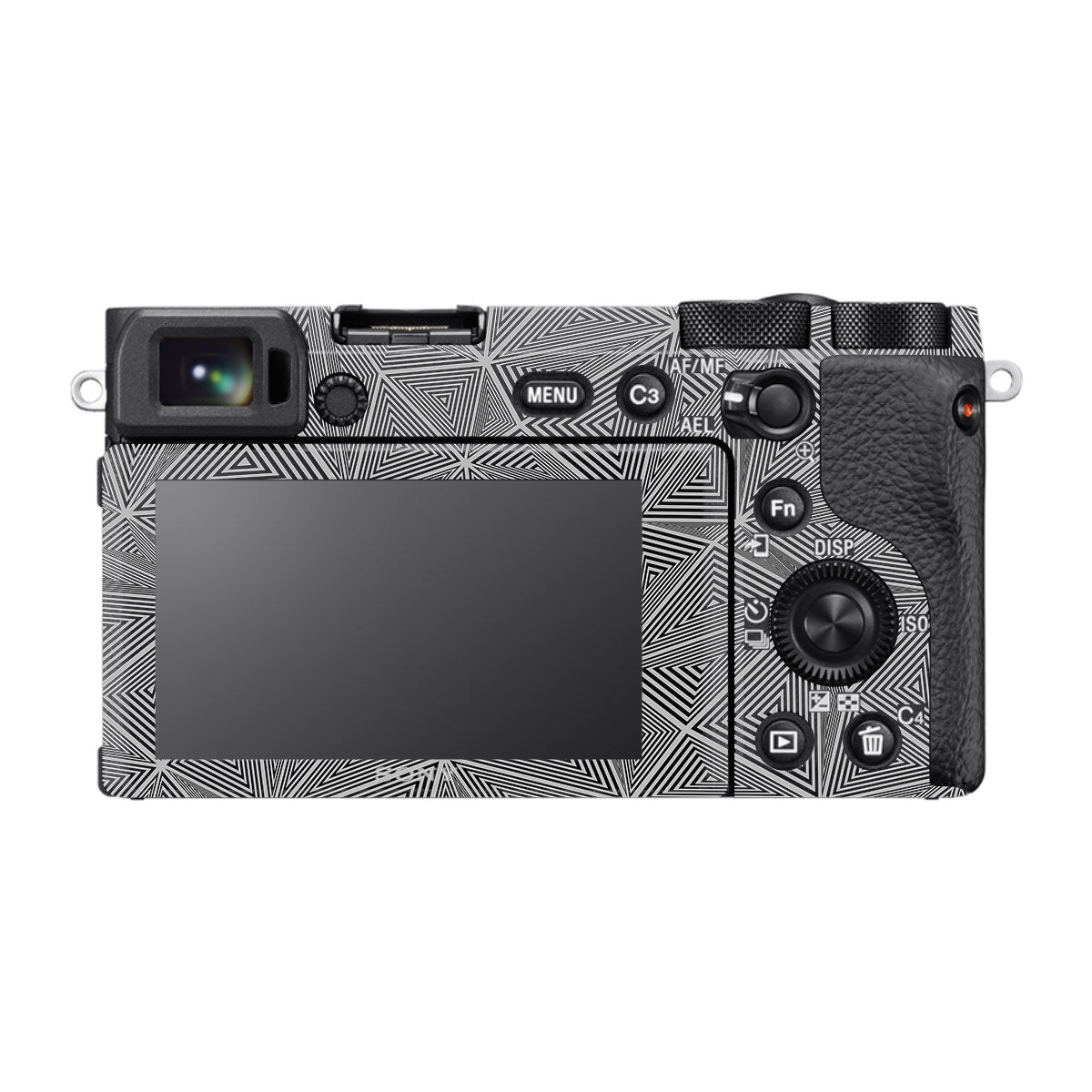 Textured Dark Prism Geometric Sony A6600 Camera Skins