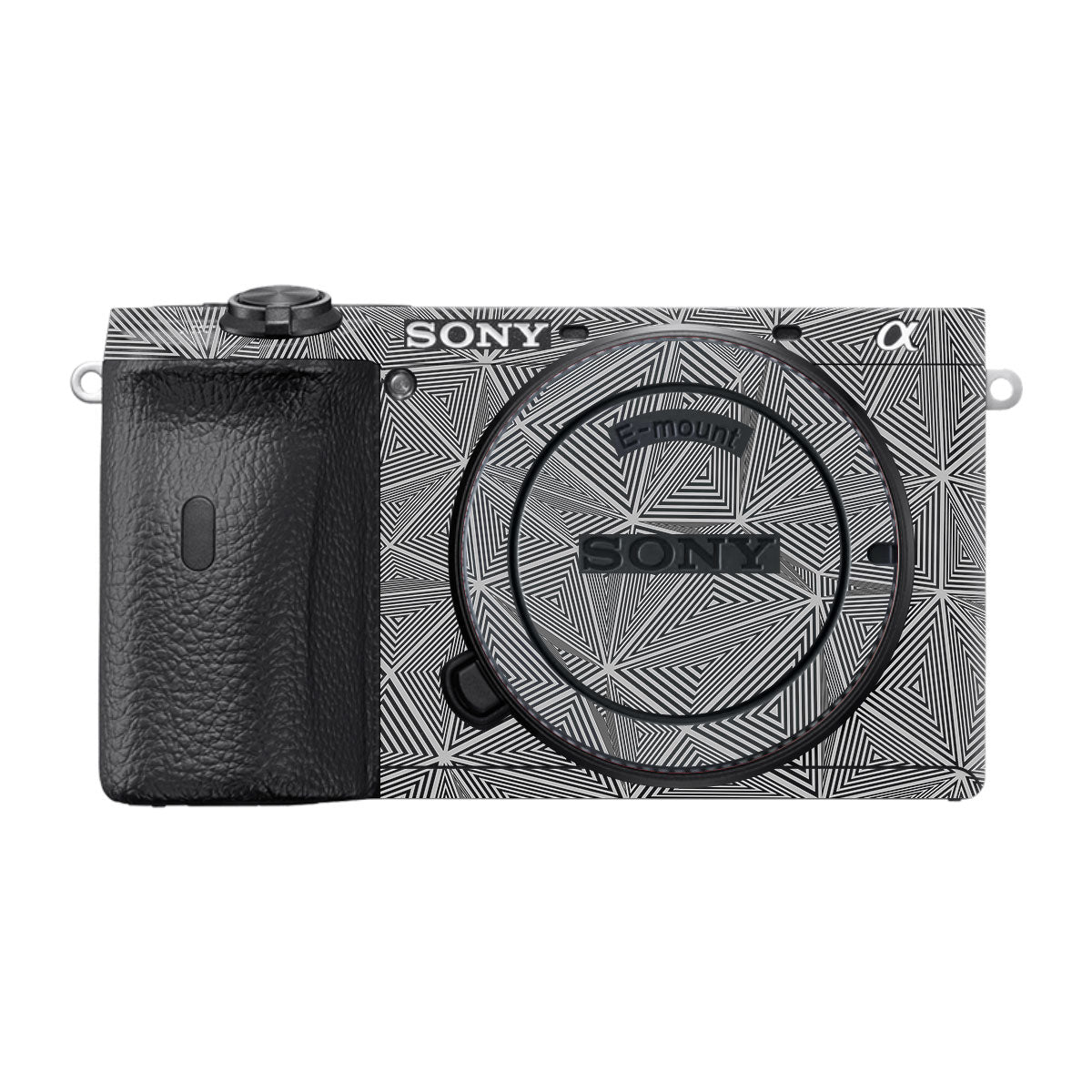 Textured Dark Prism Geometric Sony A6600 Camera Skins