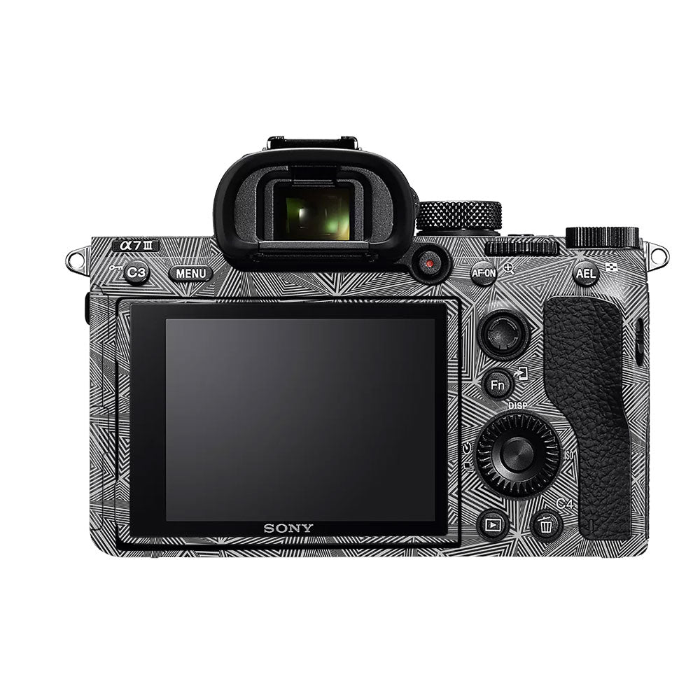 Textured Dark Prism Geometric Sony A7MIII Camera Skin