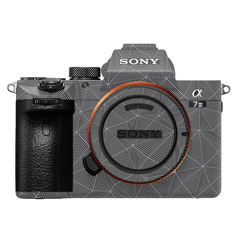 Textured Dark Prism Geometric Sony A7MIII Camera Skin