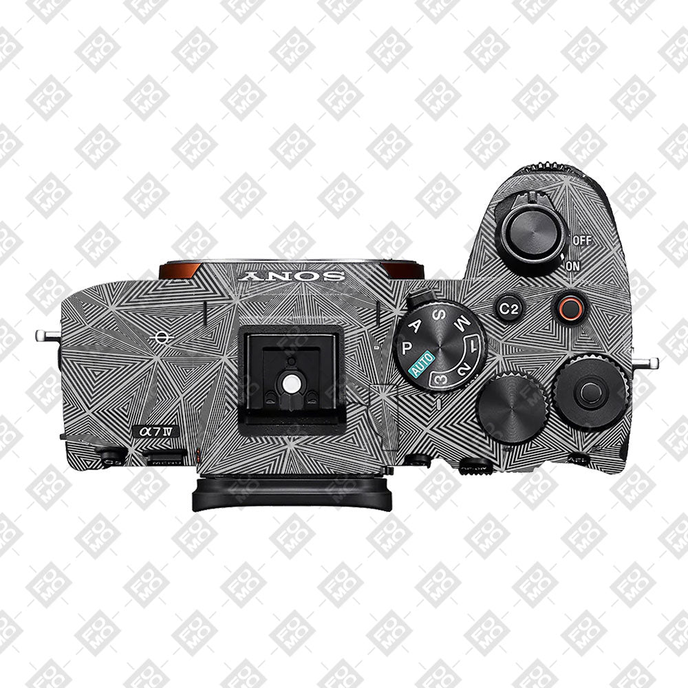 Textured Dark Prism Geometric Sony A7MIV Camera Skin