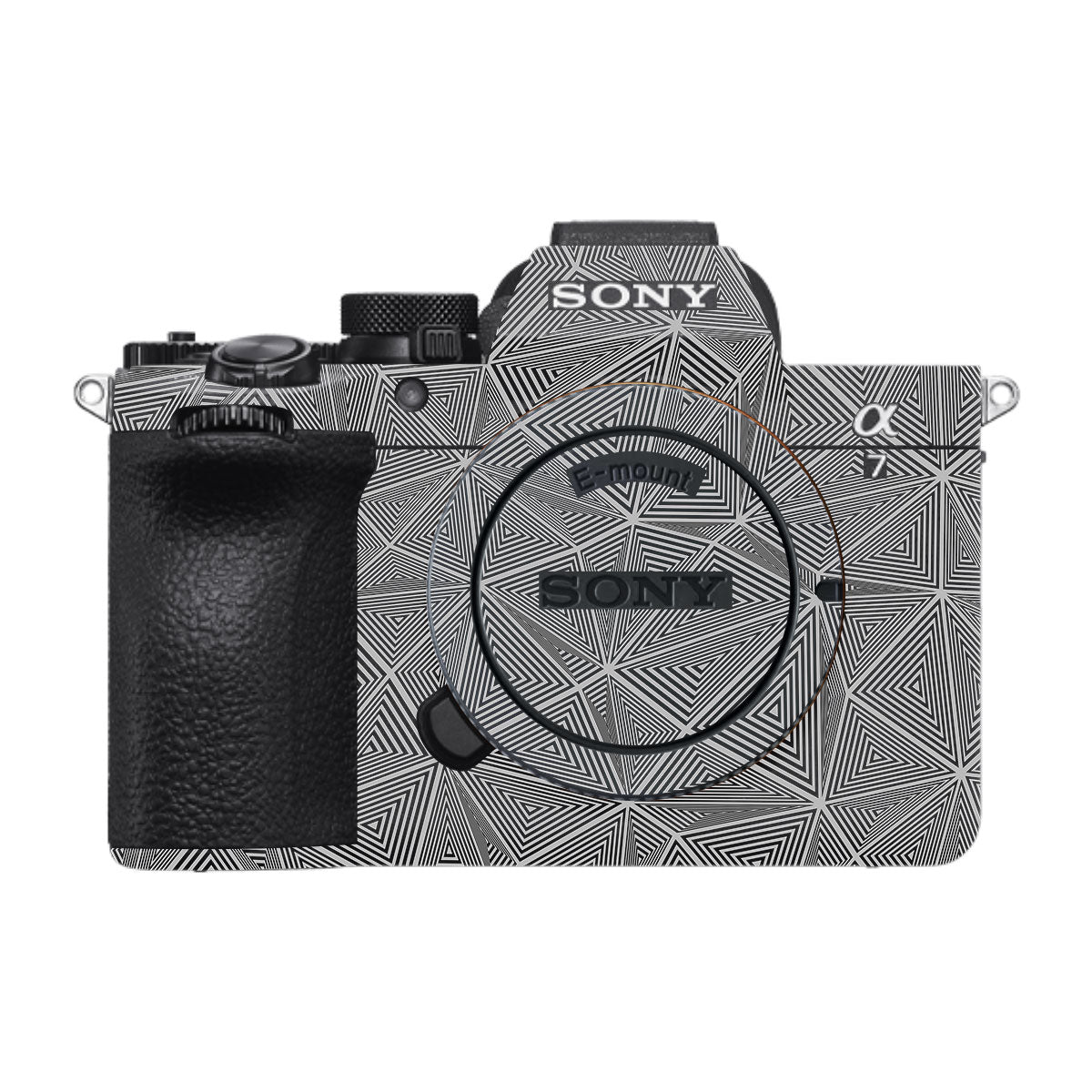 Textured Dark Prism Geometric Sony A7 V Camera Skin