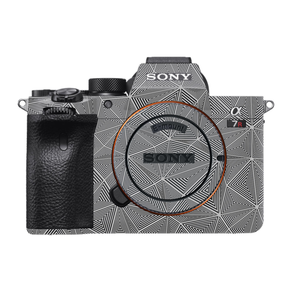 Textured Dark Prism Geometric Sony A7R IV Camera Skin