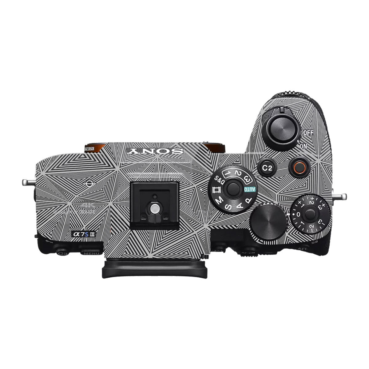 Textured Dark Prism Geometric Sony A7S II Camera Skins