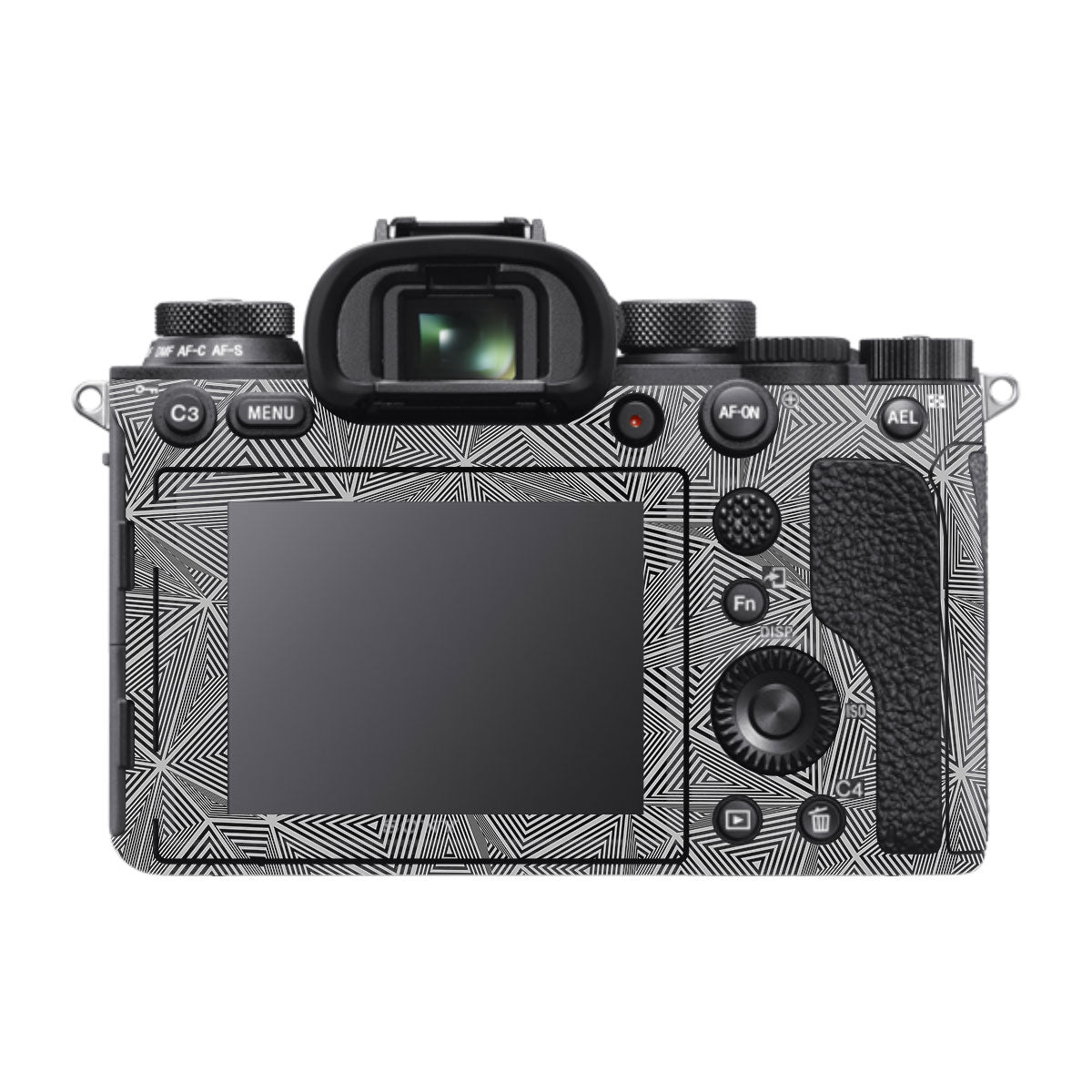 Textured Dark Prism Geometric Sony A9 Camera Skins