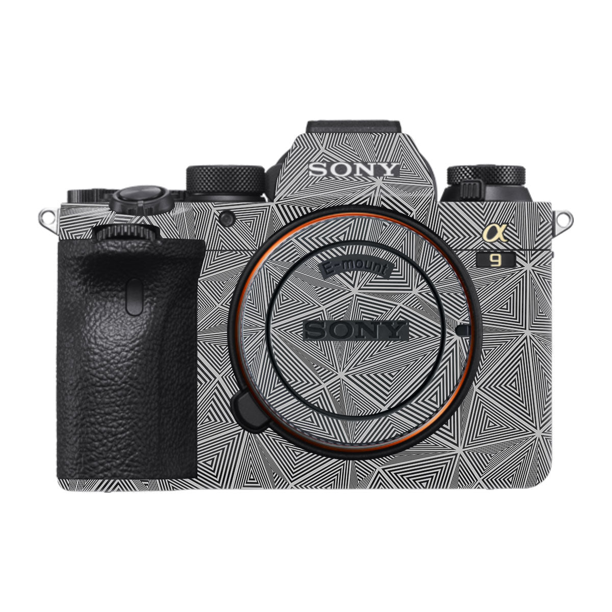 Textured Dark Prism Geometric Sony A9 Camera Skins