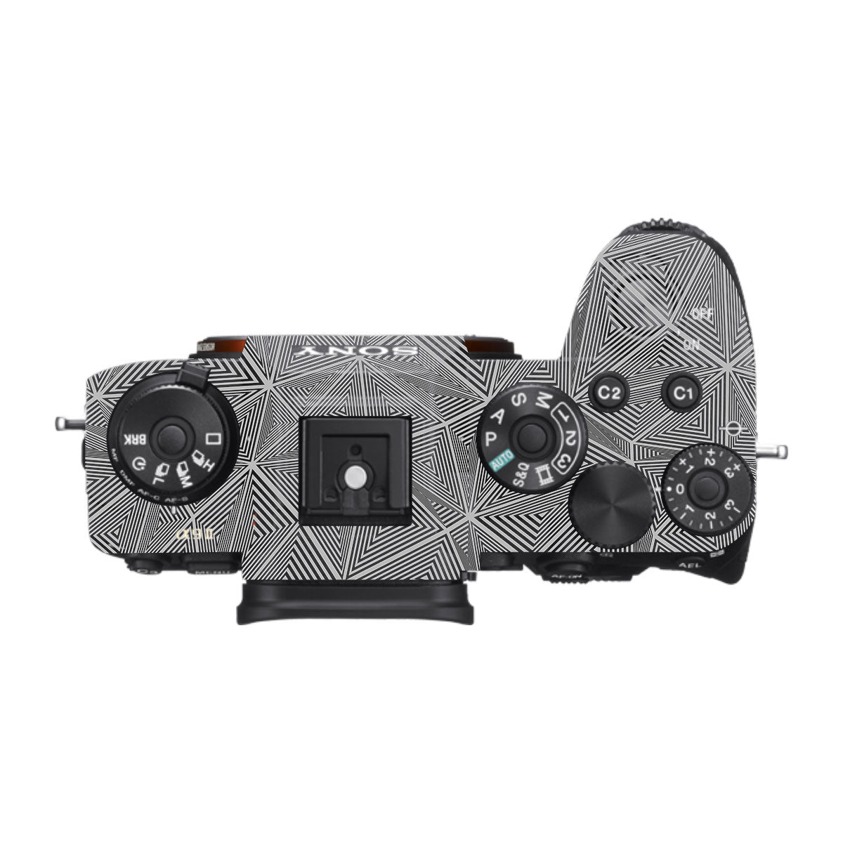 Textured Dark Prism Geometric Sony A9 Camera Skins