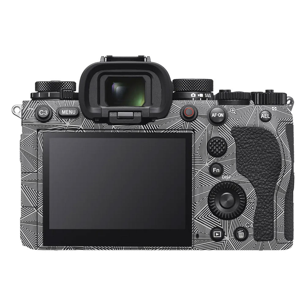 Textured Dark Prism Geometric Sony A9III Camera Skin