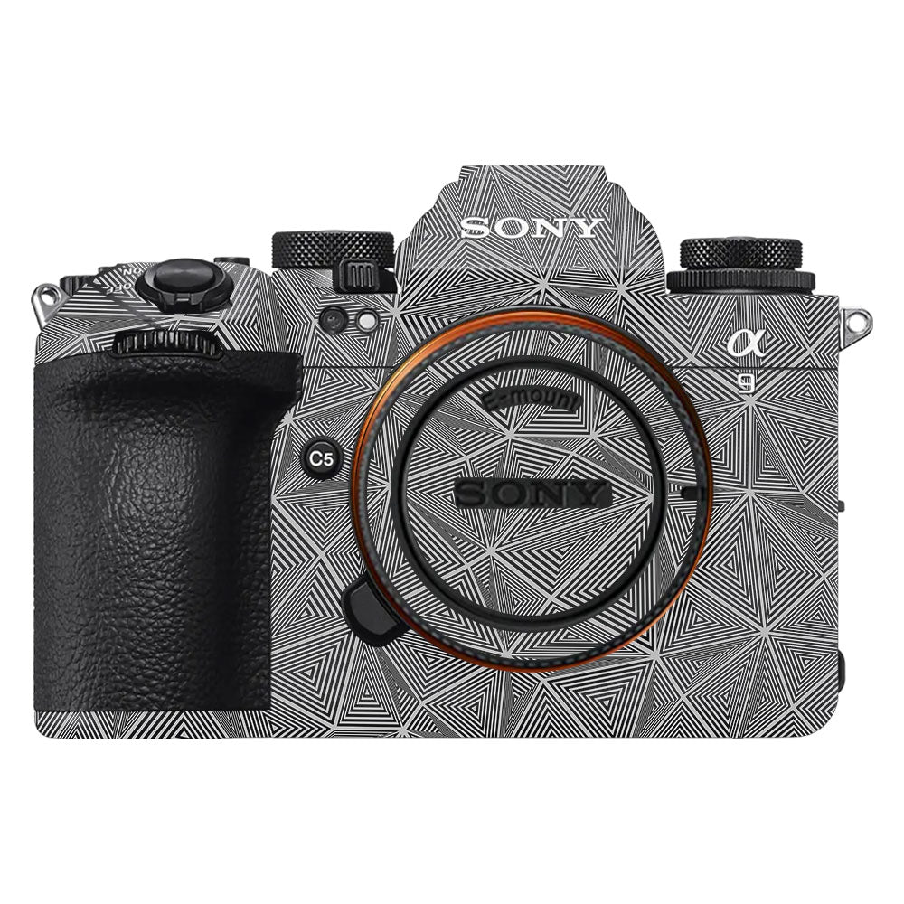 Textured Dark Prism Geometric Sony A9III Camera Skin