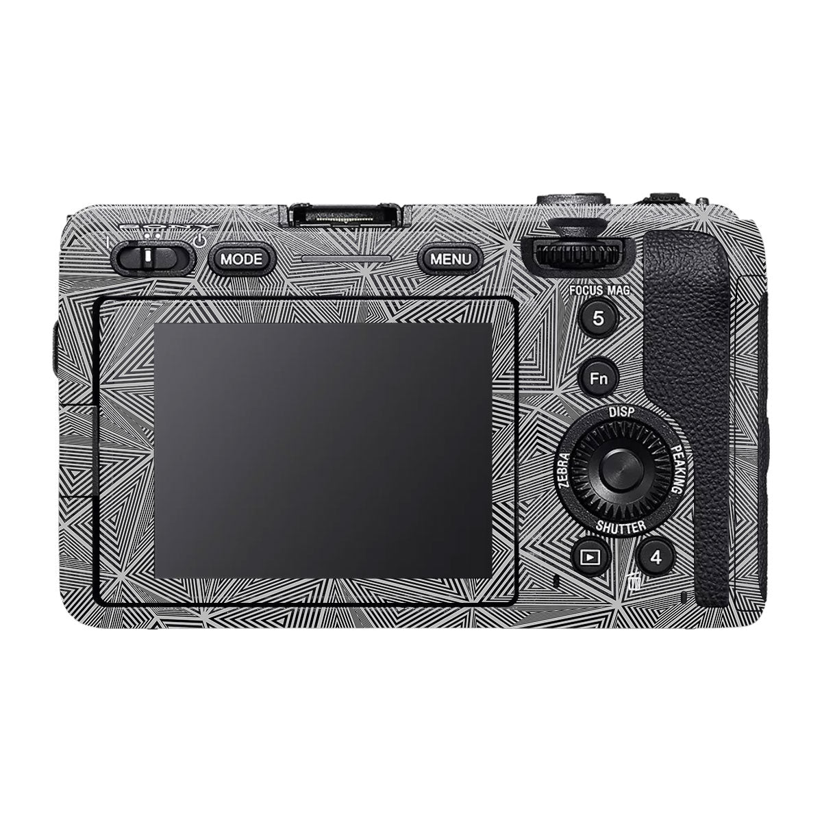 Textured Dark Prism Geometric Sony FX30 Camera Skin