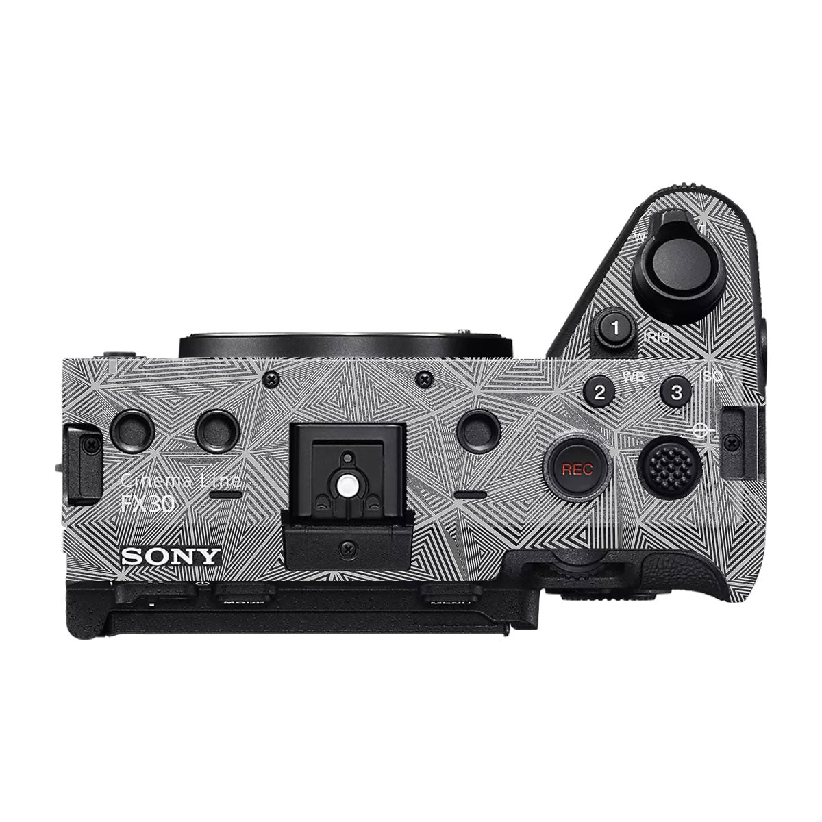 Textured Dark Prism Geometric Sony FX30 Camera Skin
