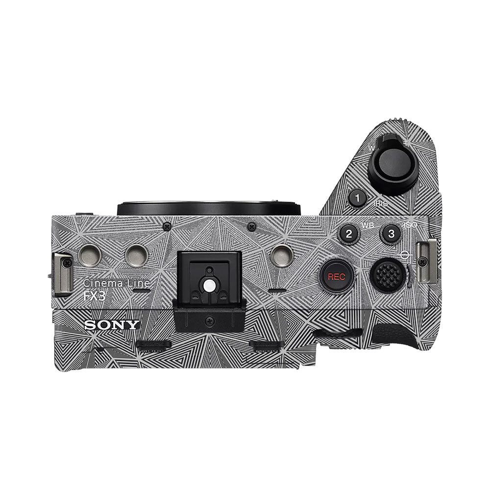 Textured Dark Prism Geometric Sony FX3 Camera Skin